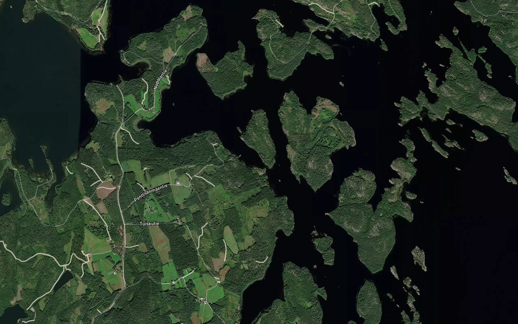 Satellite map of the Mustasalmi