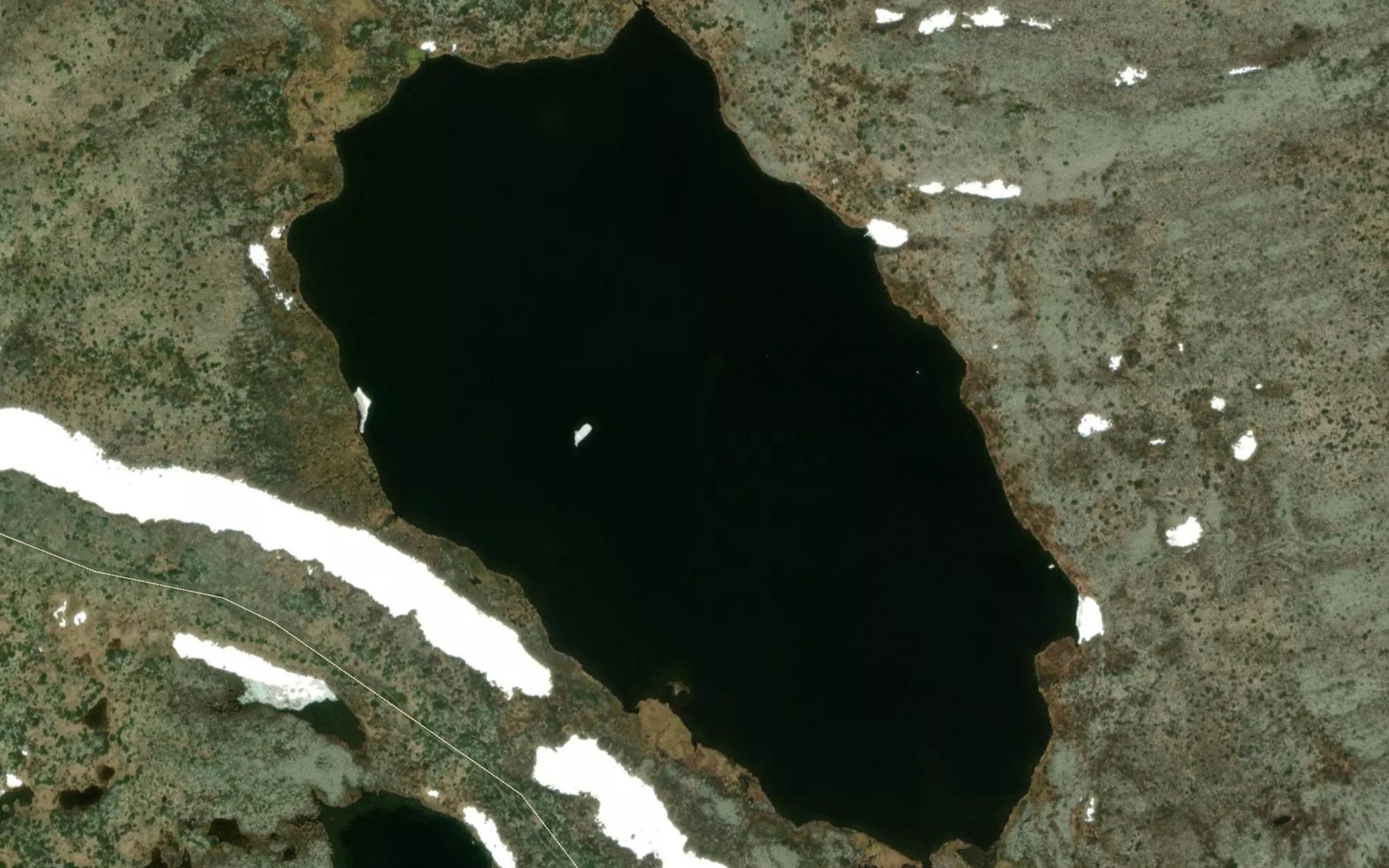 Satellite map of the Helgetjerna