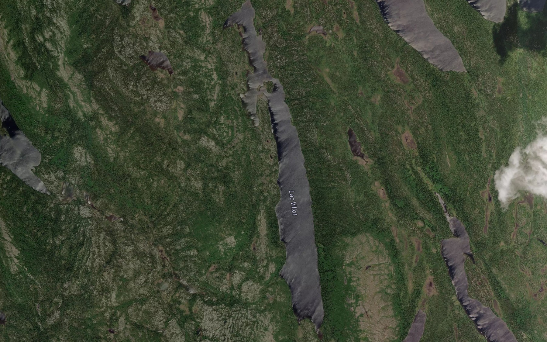 Satellite map of the Lac Villot