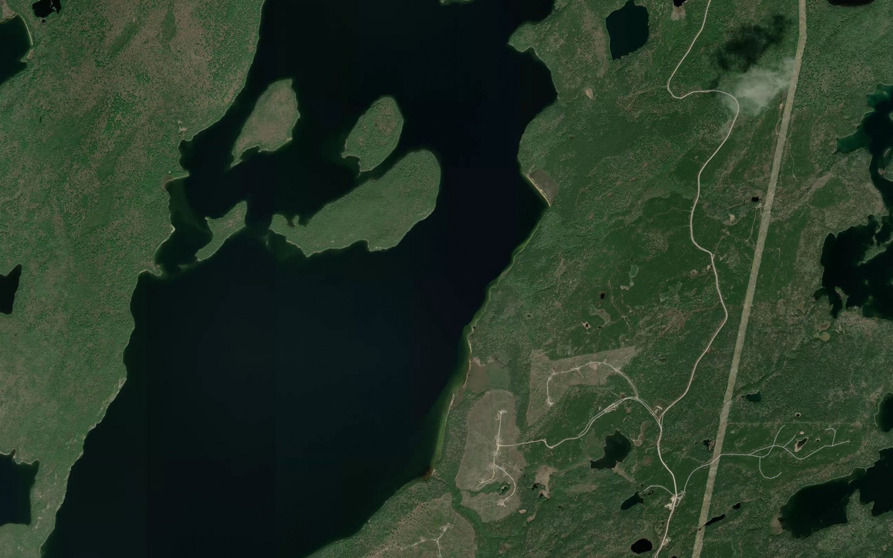 Satellite map of the Ann Bay