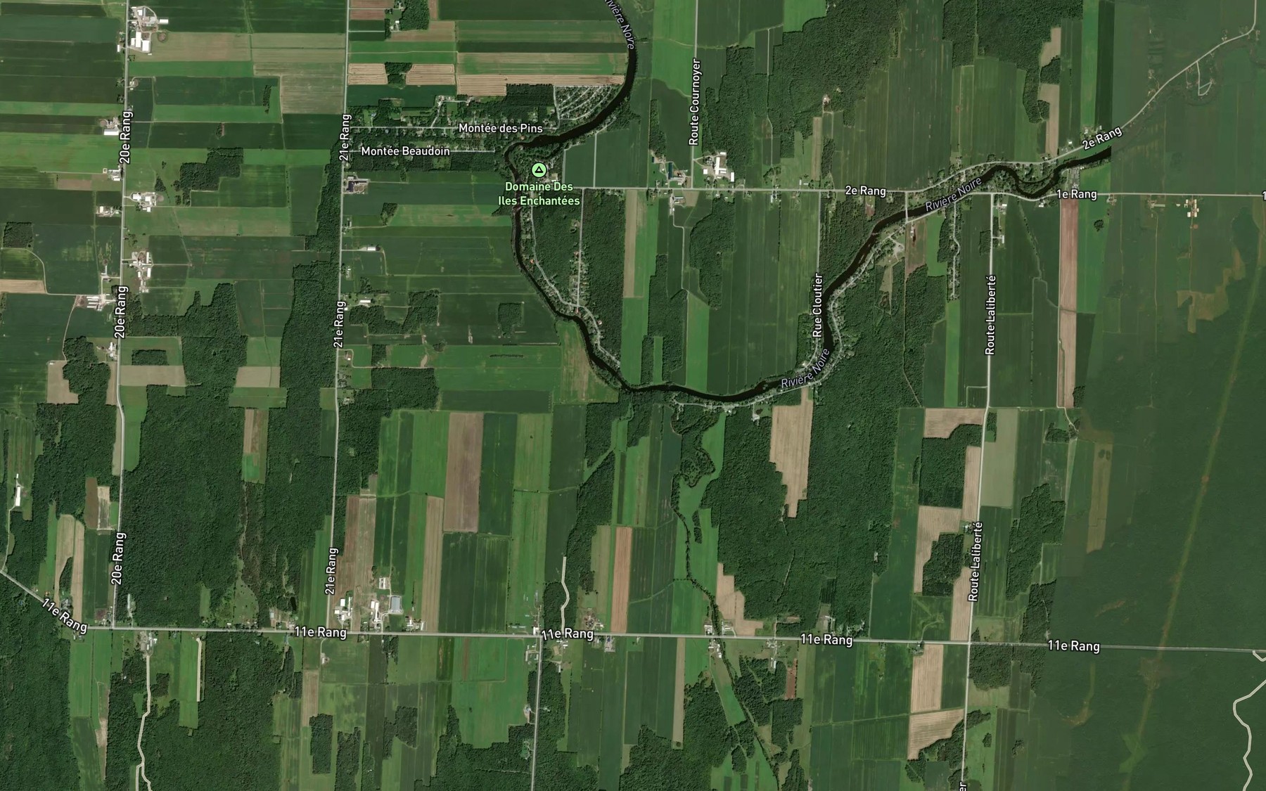 Satellite map of the Cours d'eau Arthur-Tetreault