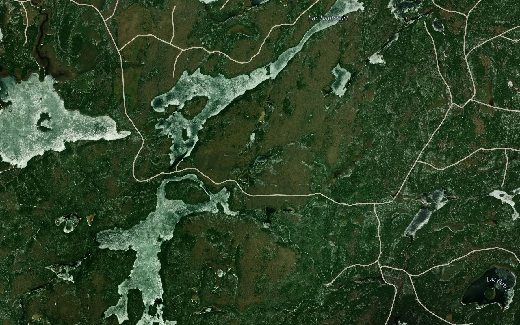 Satellite map of the Lac Galibot