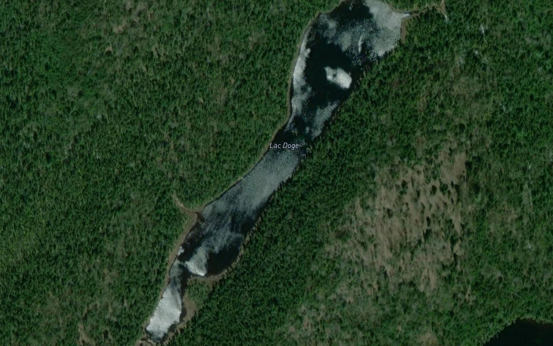 Satellite map of the Lac Doge