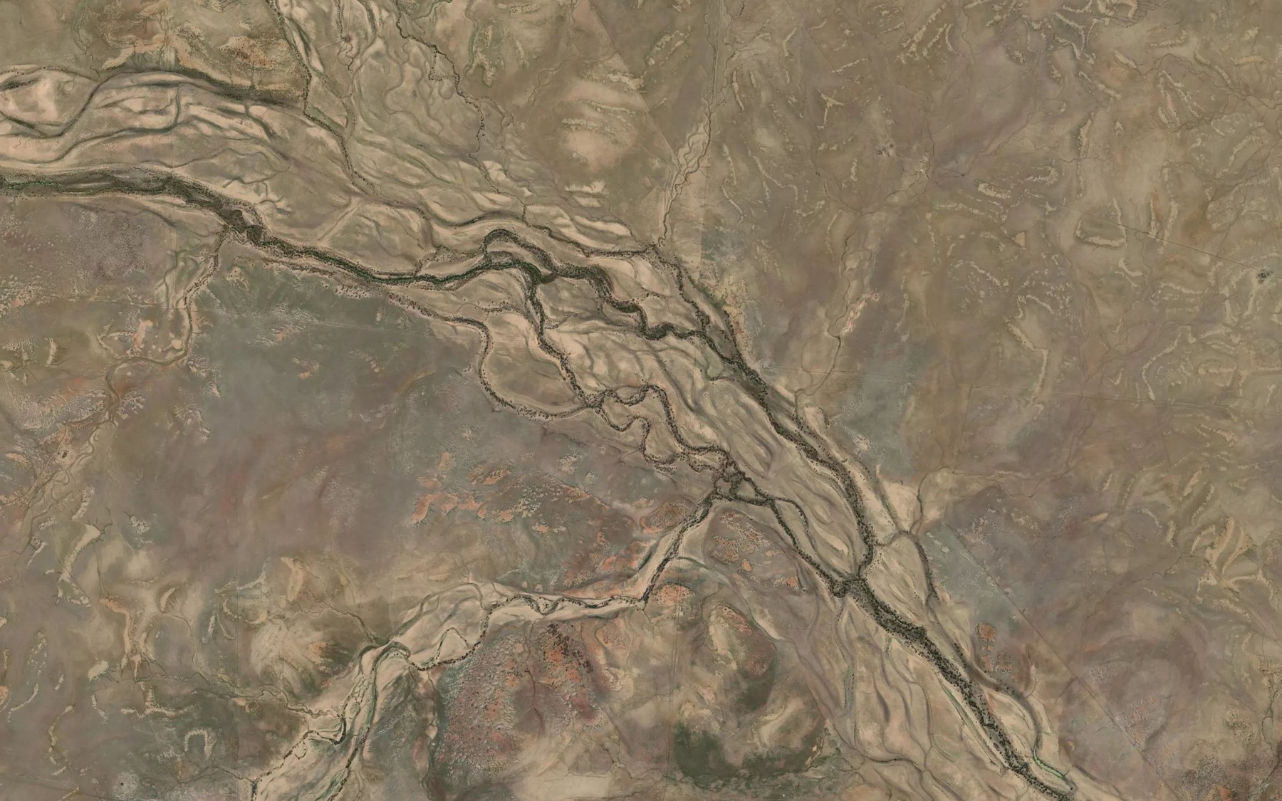 Satellite map of the Rocky Creek
