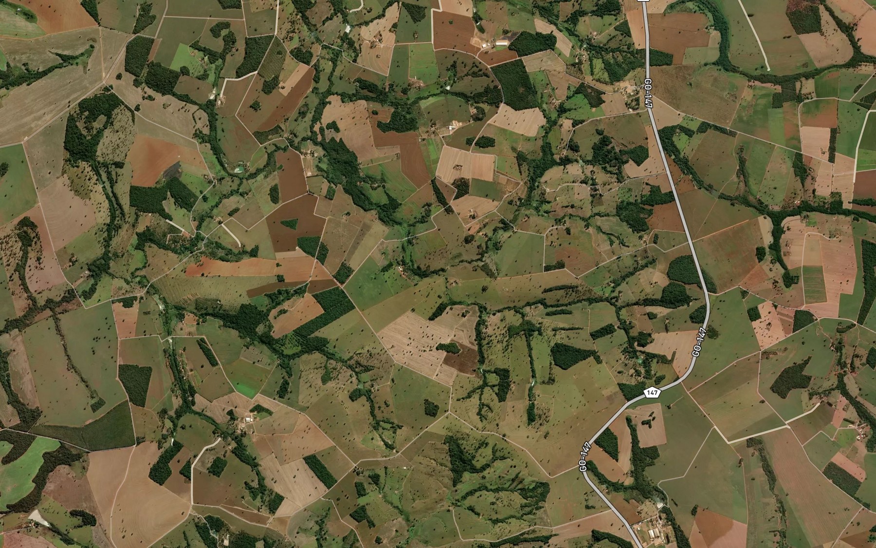 Satellite map of the Corrego do Jenipapo