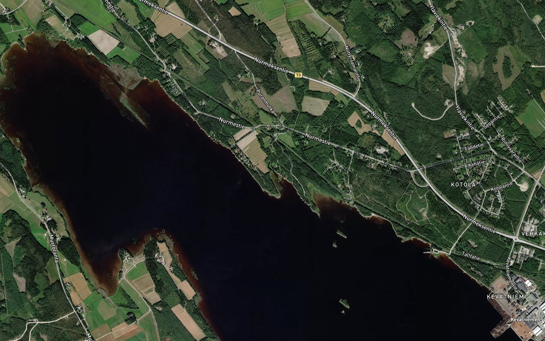Satellite map of the Jamalinjoki