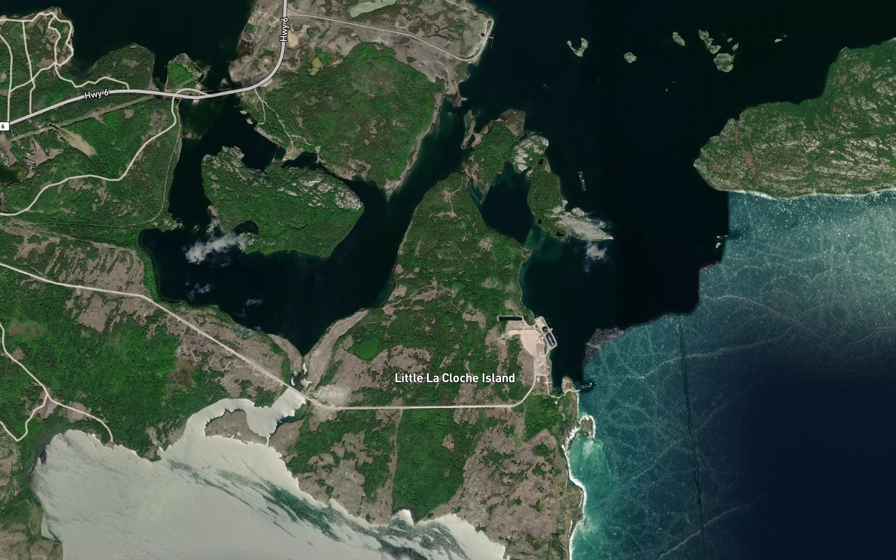 Satellite map of the Boat Passage