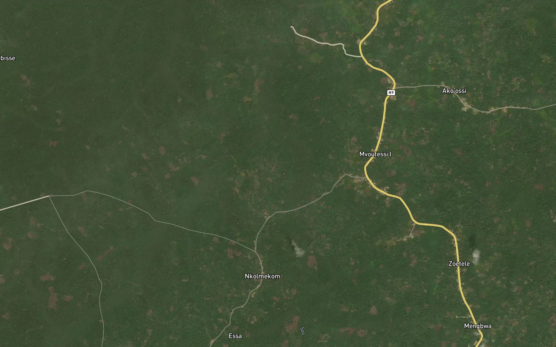 Satellite map of the Sili