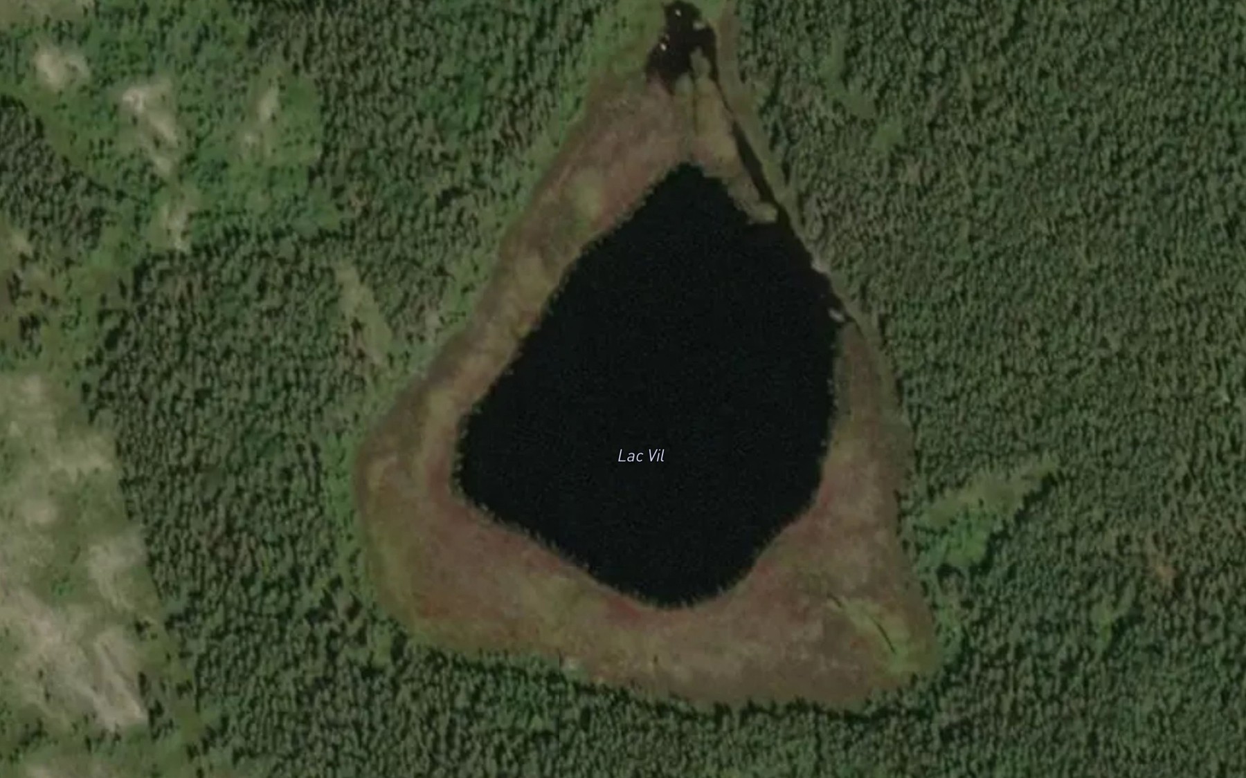 Satellite map of the Lac Vil