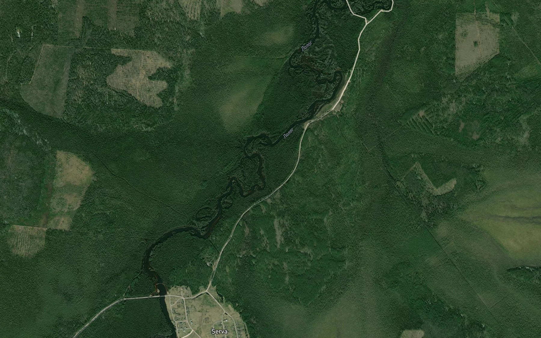 Satellite map of the Dubrovka