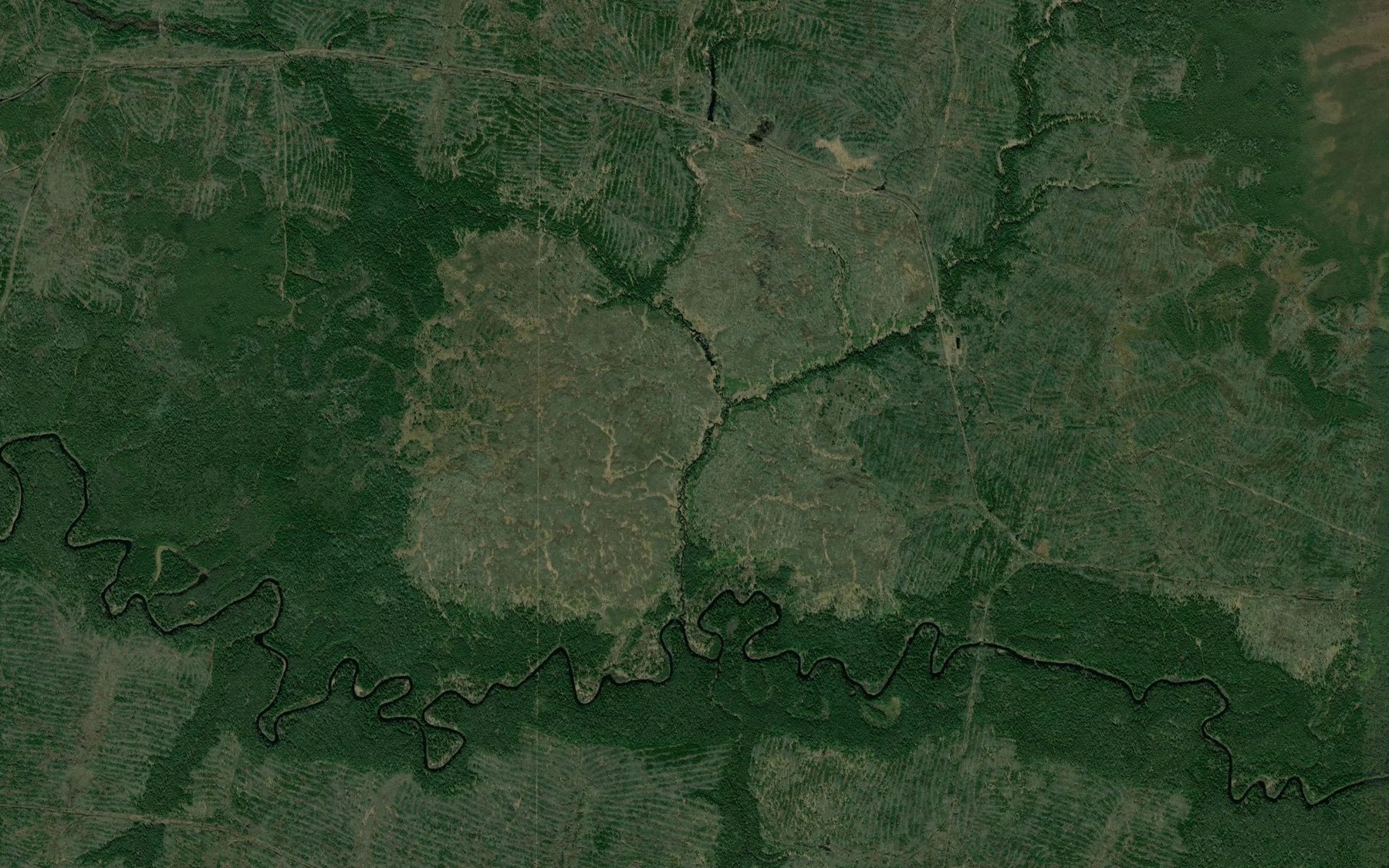 Satellite map of the Listvyashka