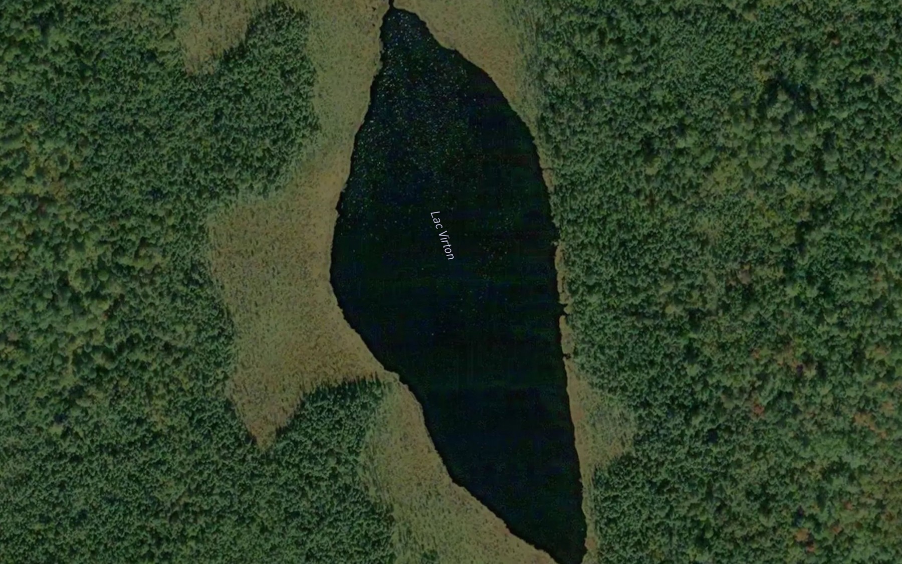Satellite map of the Lac Virton