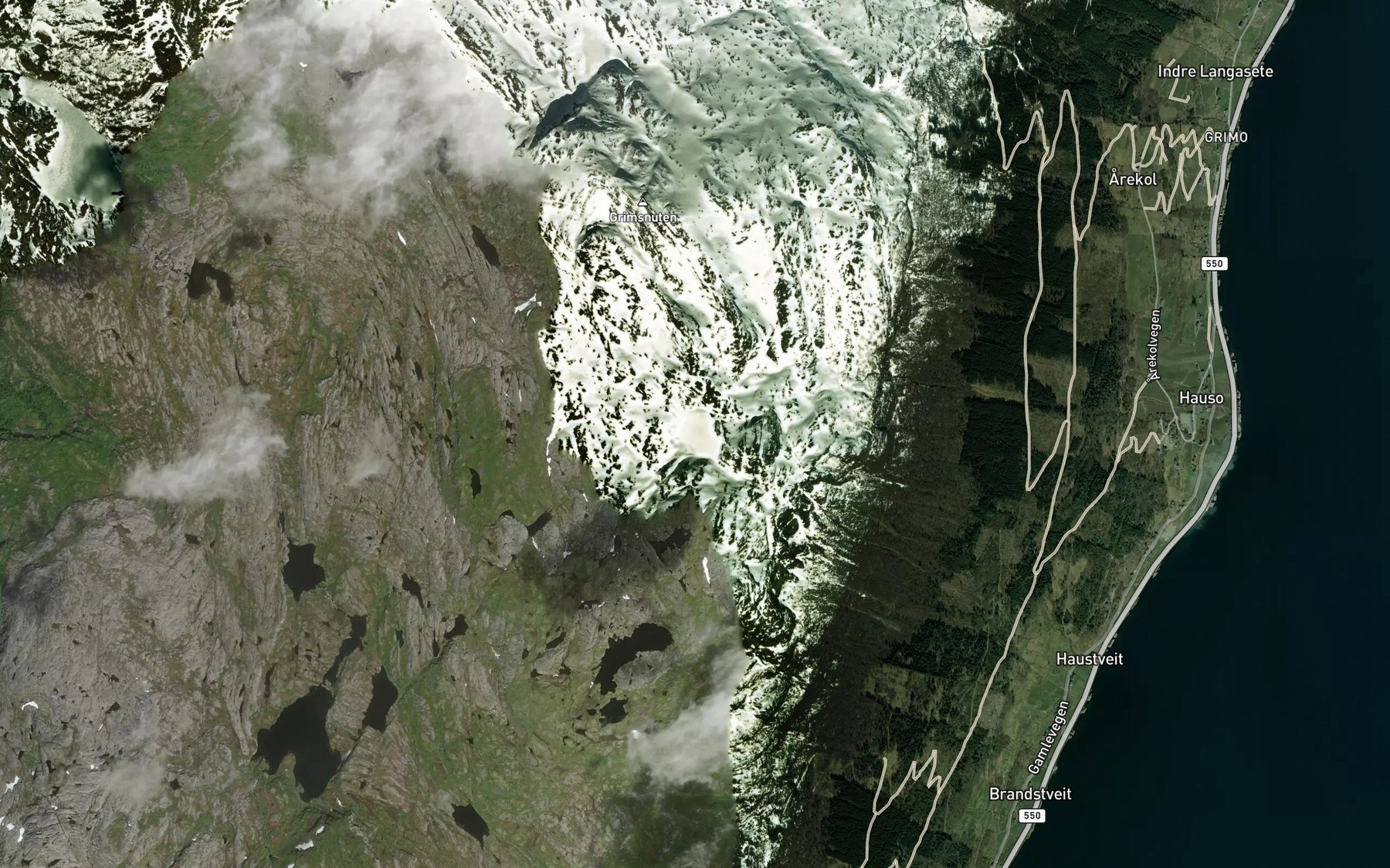 Satellite map of the Ormsvatnet