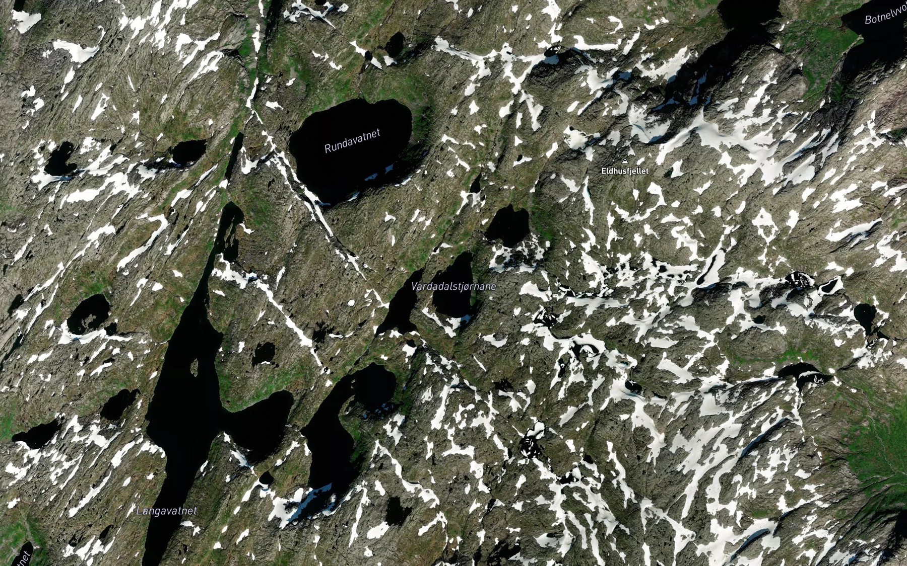 Satellite map of the Vardadalstjornane