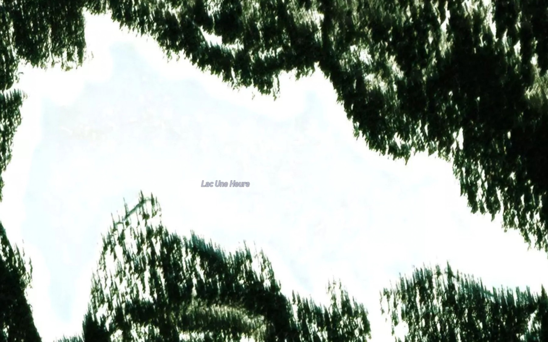 Satellite map of the Lac Une Heure