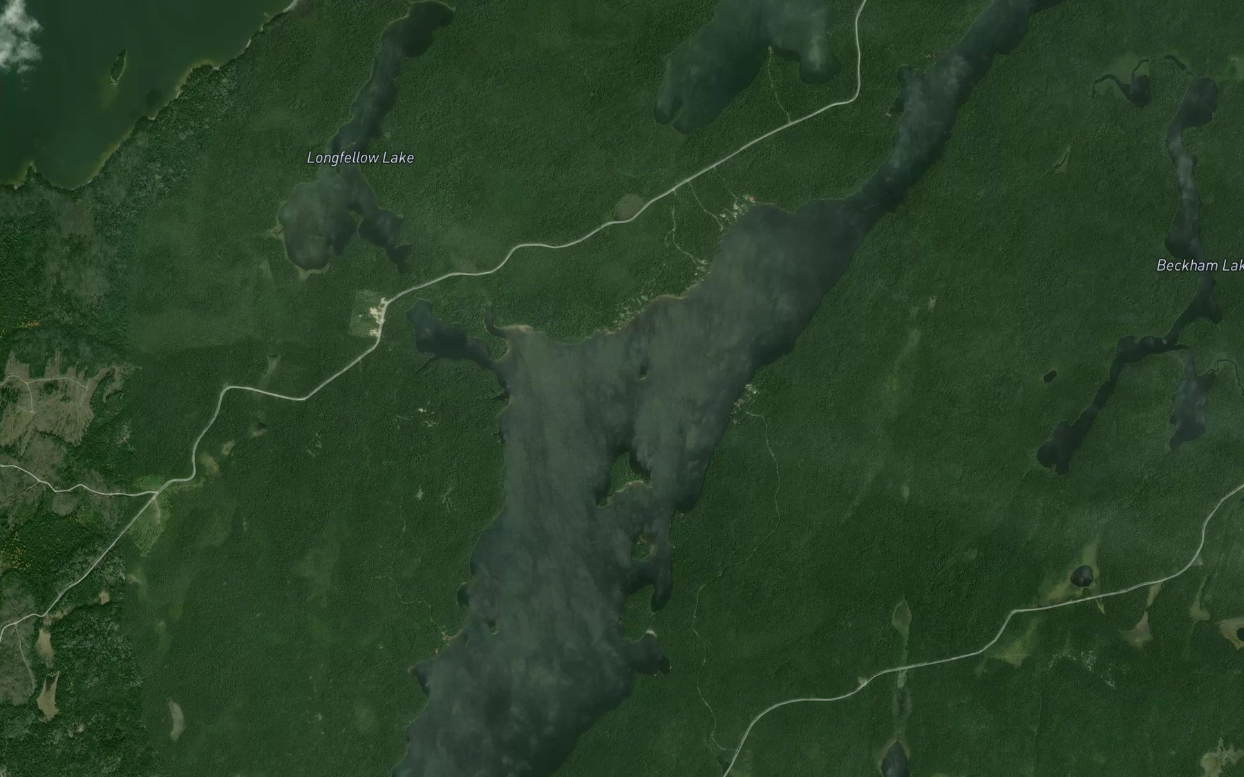 Satellite map of the Hardiman Bay