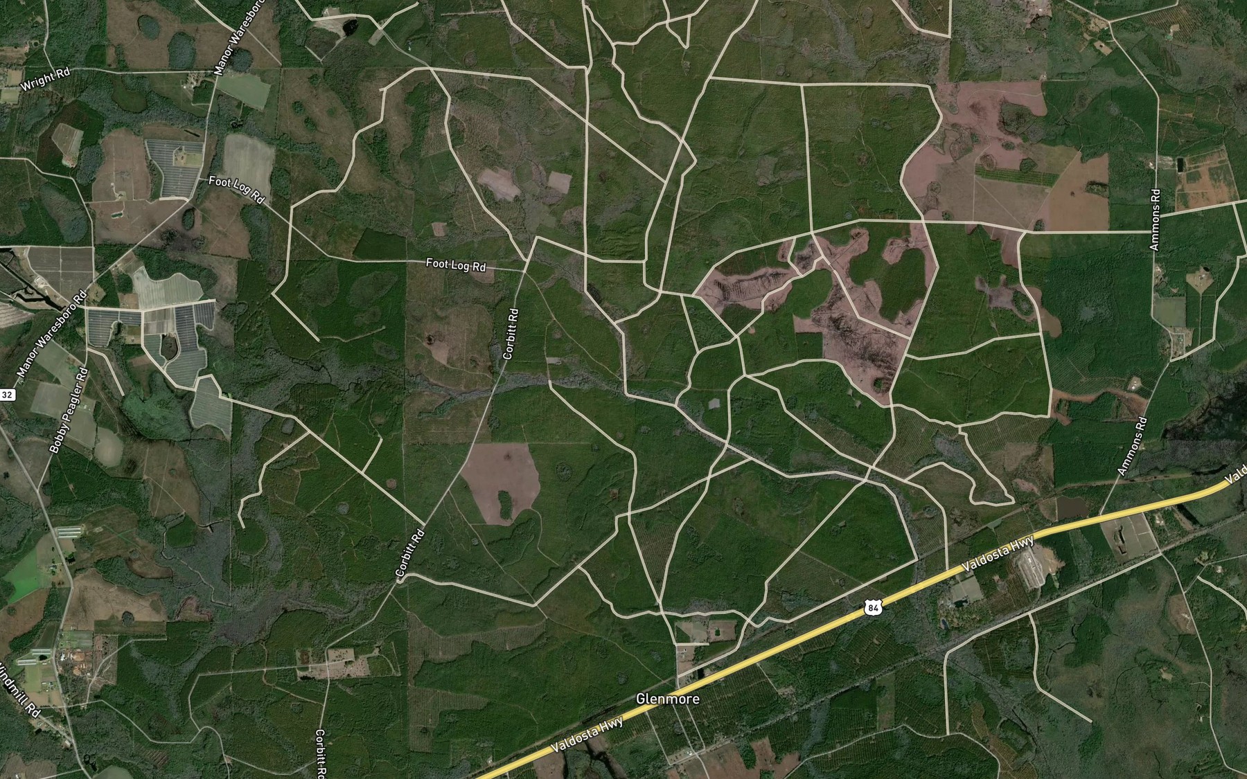 Satellite map of the Stalsby Creek