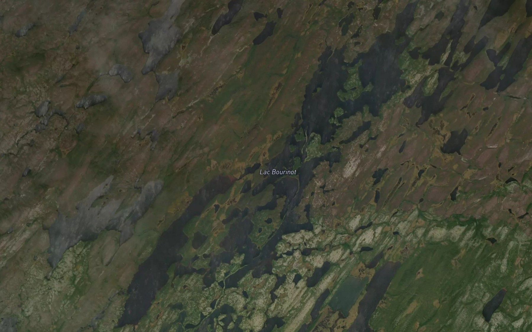Satellite map of the Lac Bourinot
