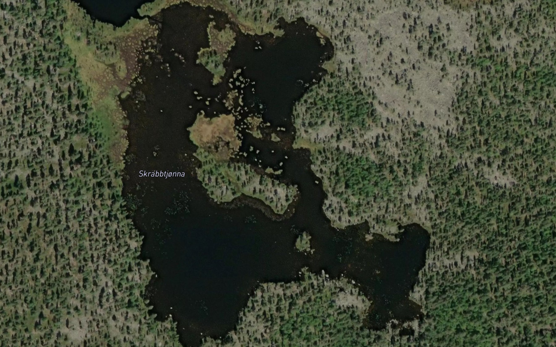 Satellite map of the Skrabbtjorna