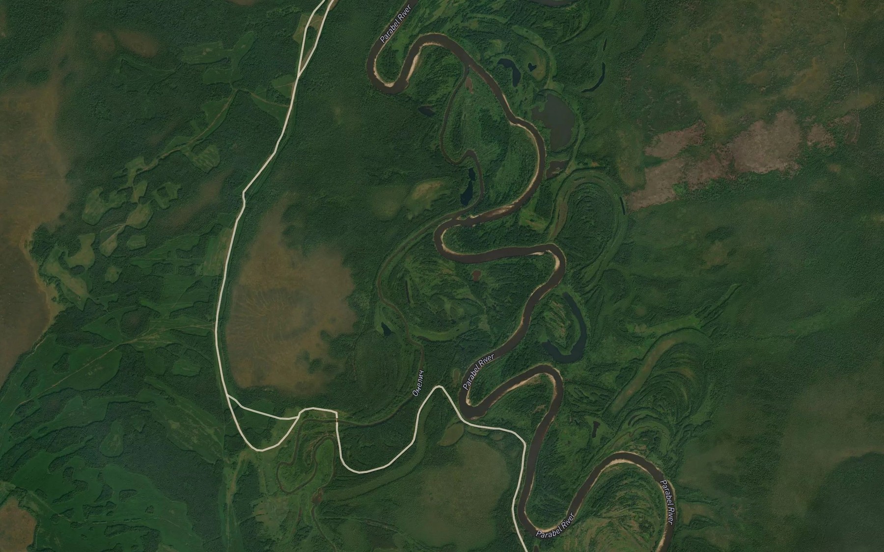 Satellite map of the Omelich