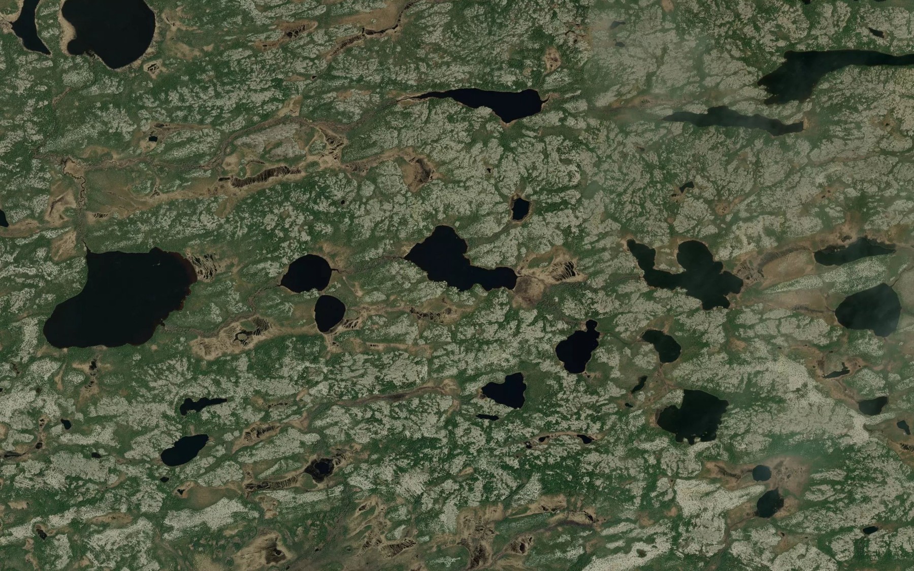 Satellite map of the Lac Kawistischiuch