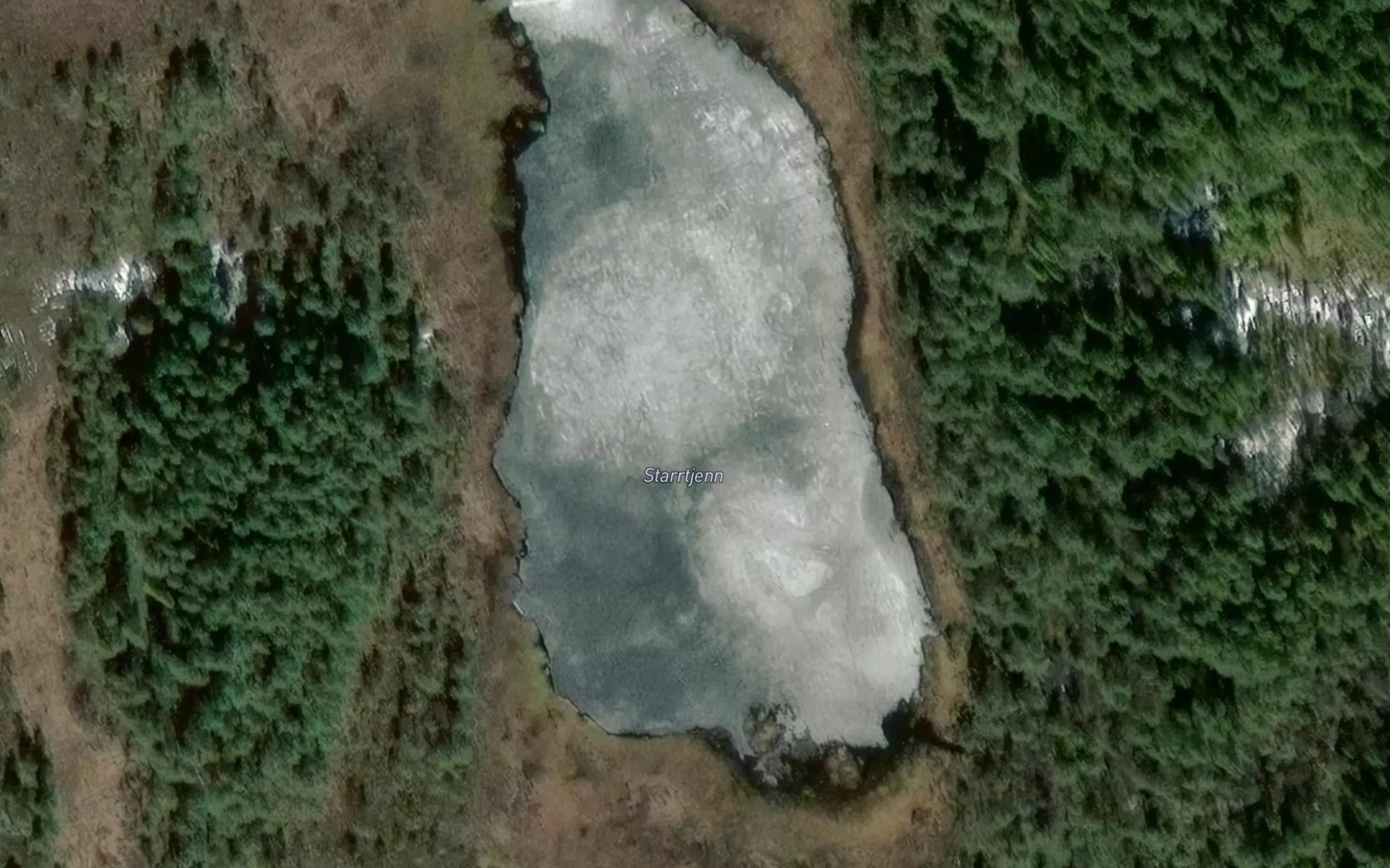 Satellite map of the Starrtjern