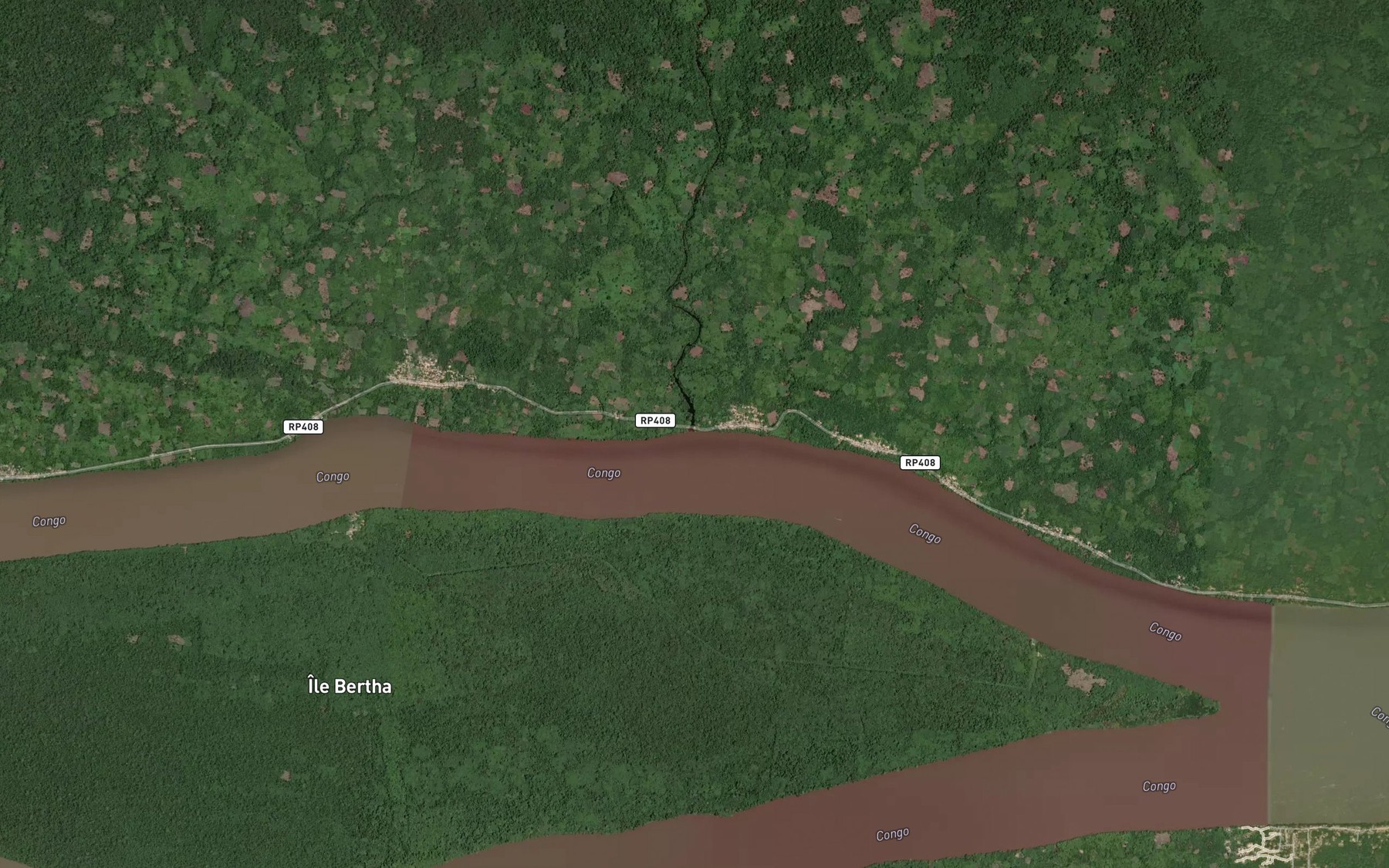 Satellite map of the Lukwaye