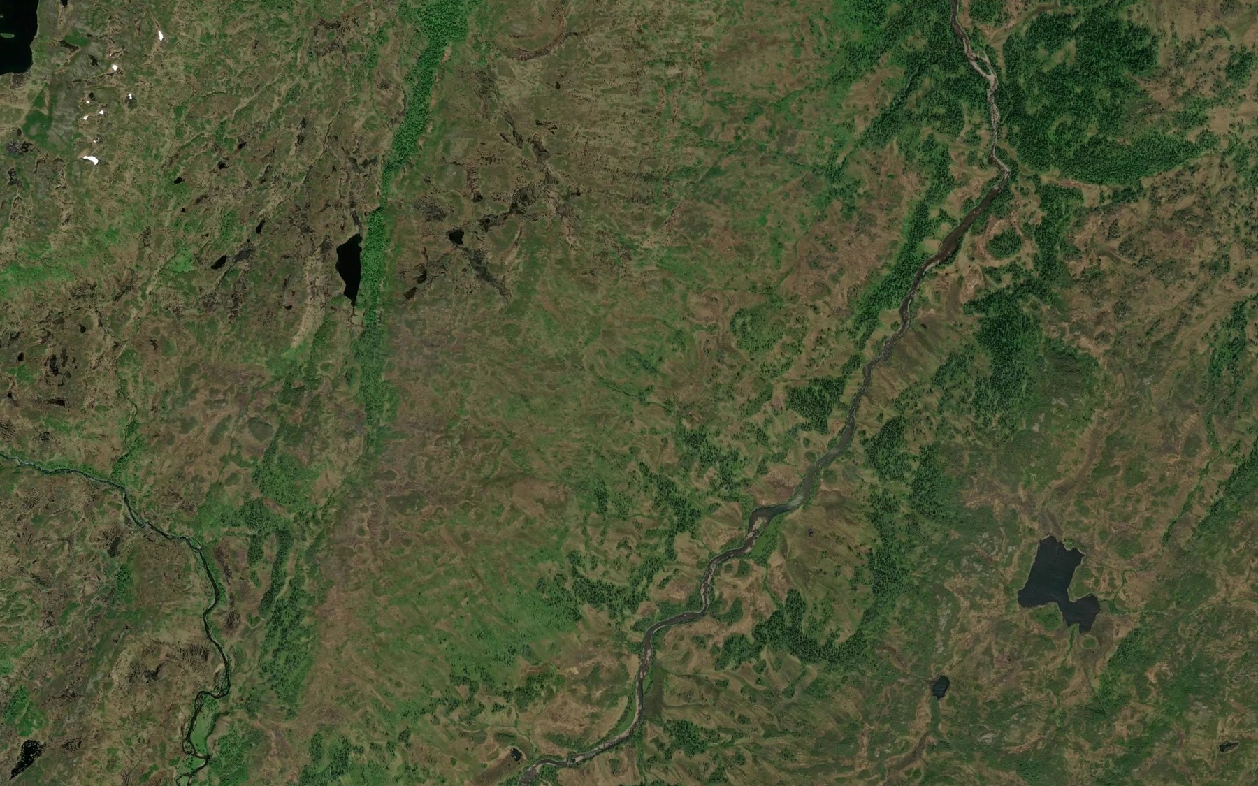 Satellite map of the Stigabekken