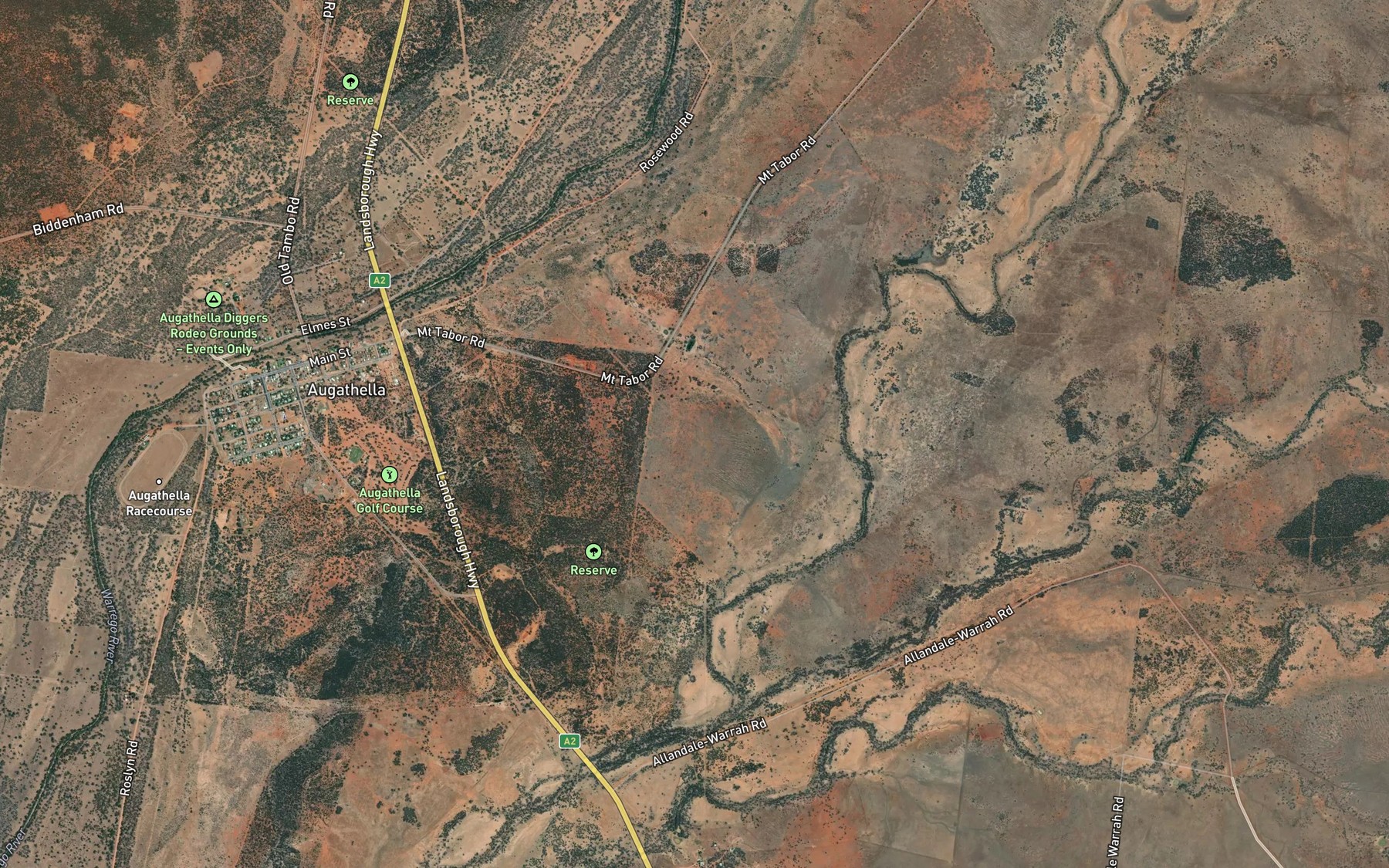 Satellite map of the Myall Creek