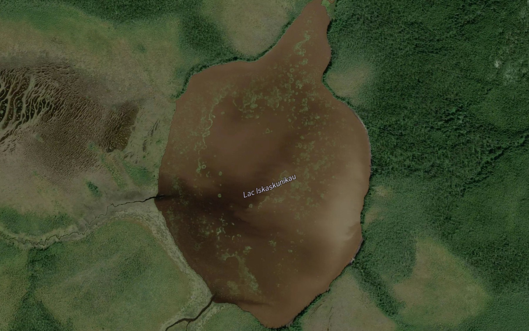 Satellite map of the Lac Iskaskunikau