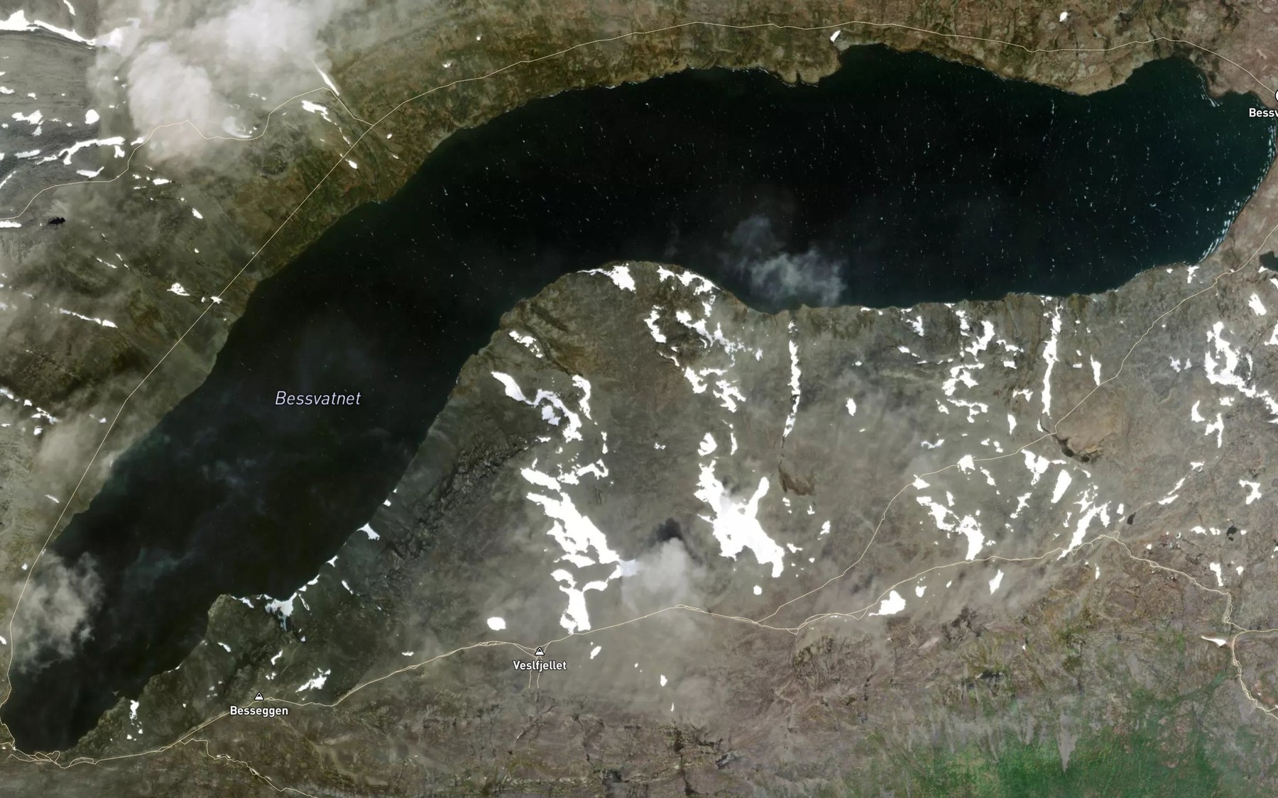 Satellite map of the Bessvatnet