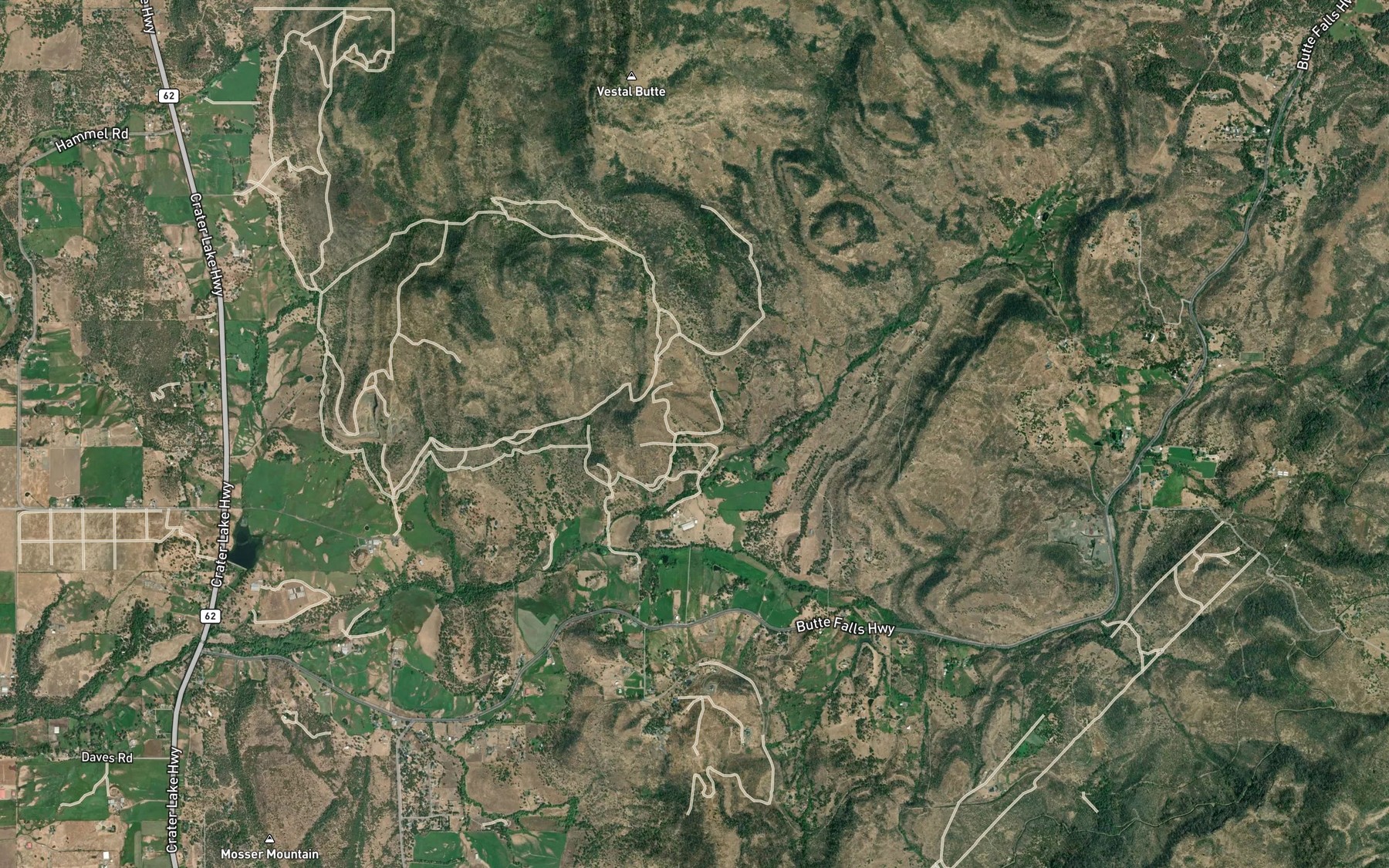Satellite map of the Hammel Lateral
