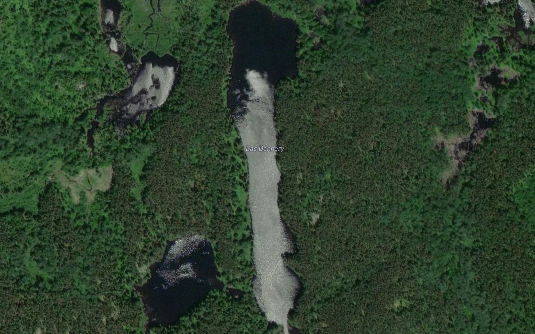 Satellite map of the Lac Donnery