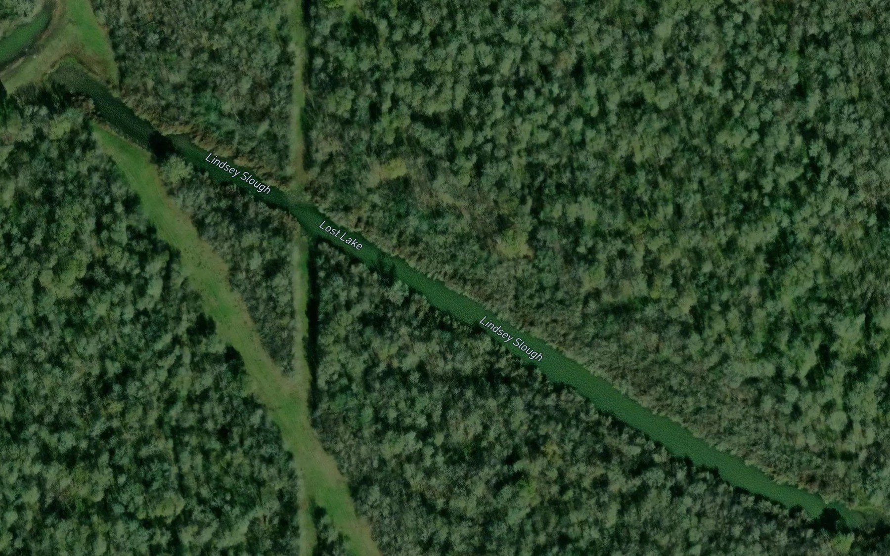 Satellite map of the Lost Lake