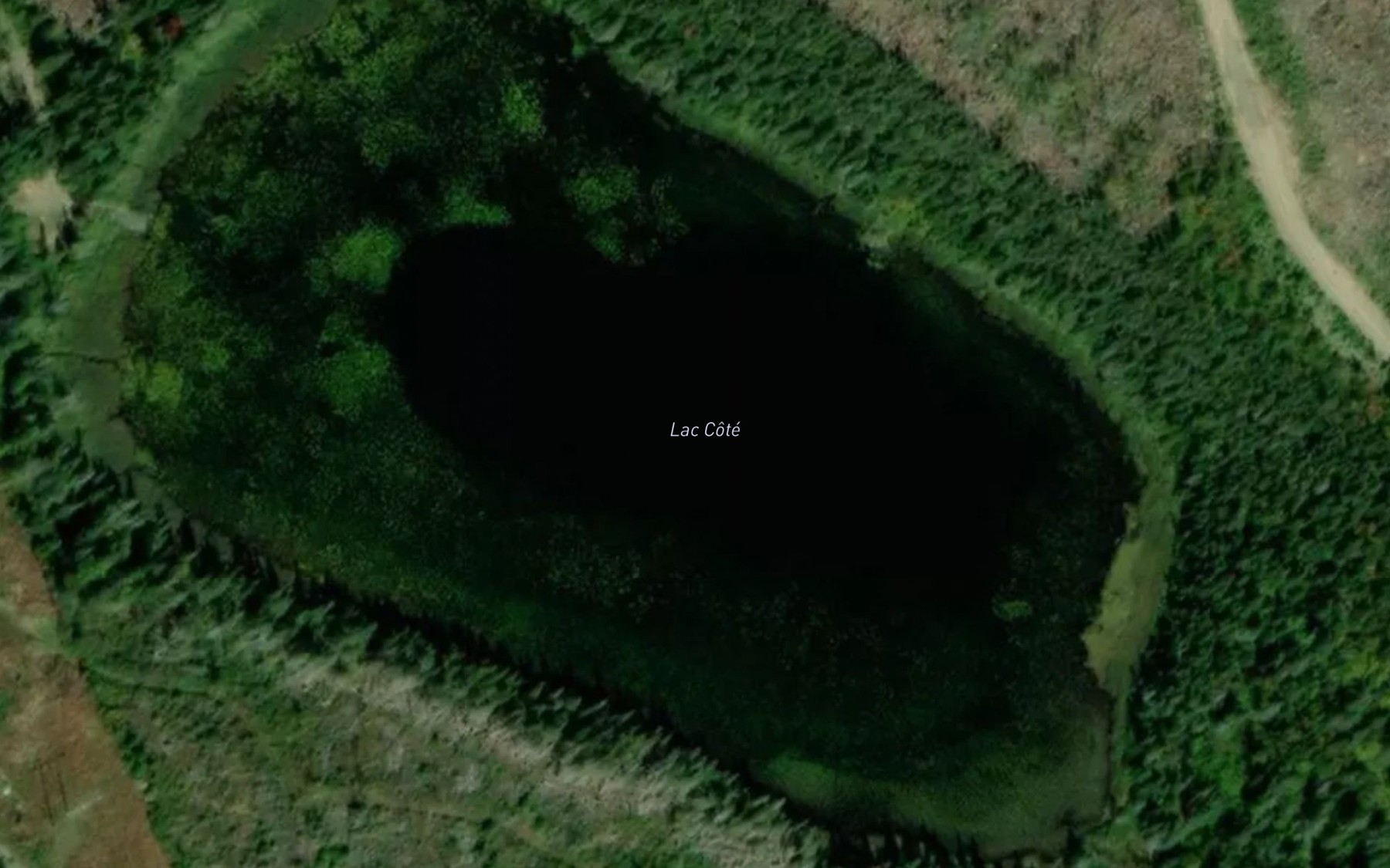 Satellite map of the Lac Cote