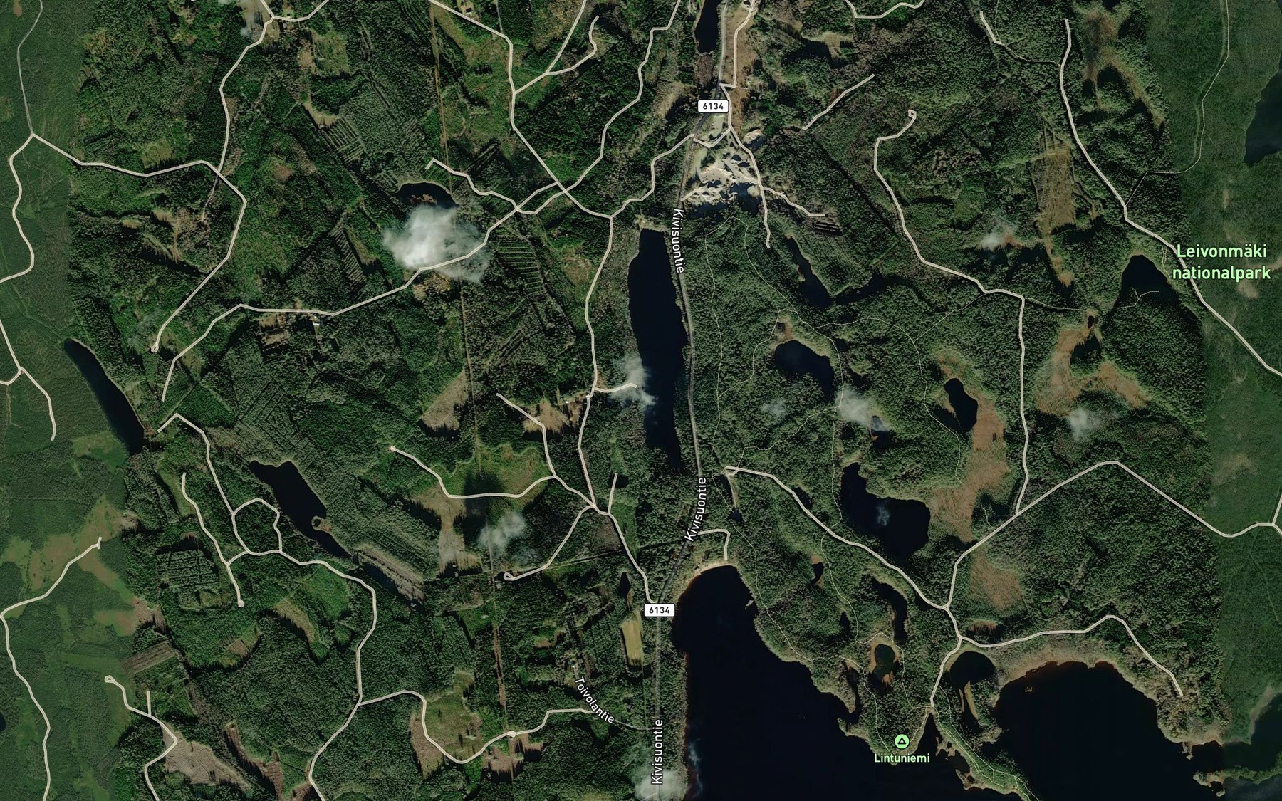 Satellite map of the Karhuoja