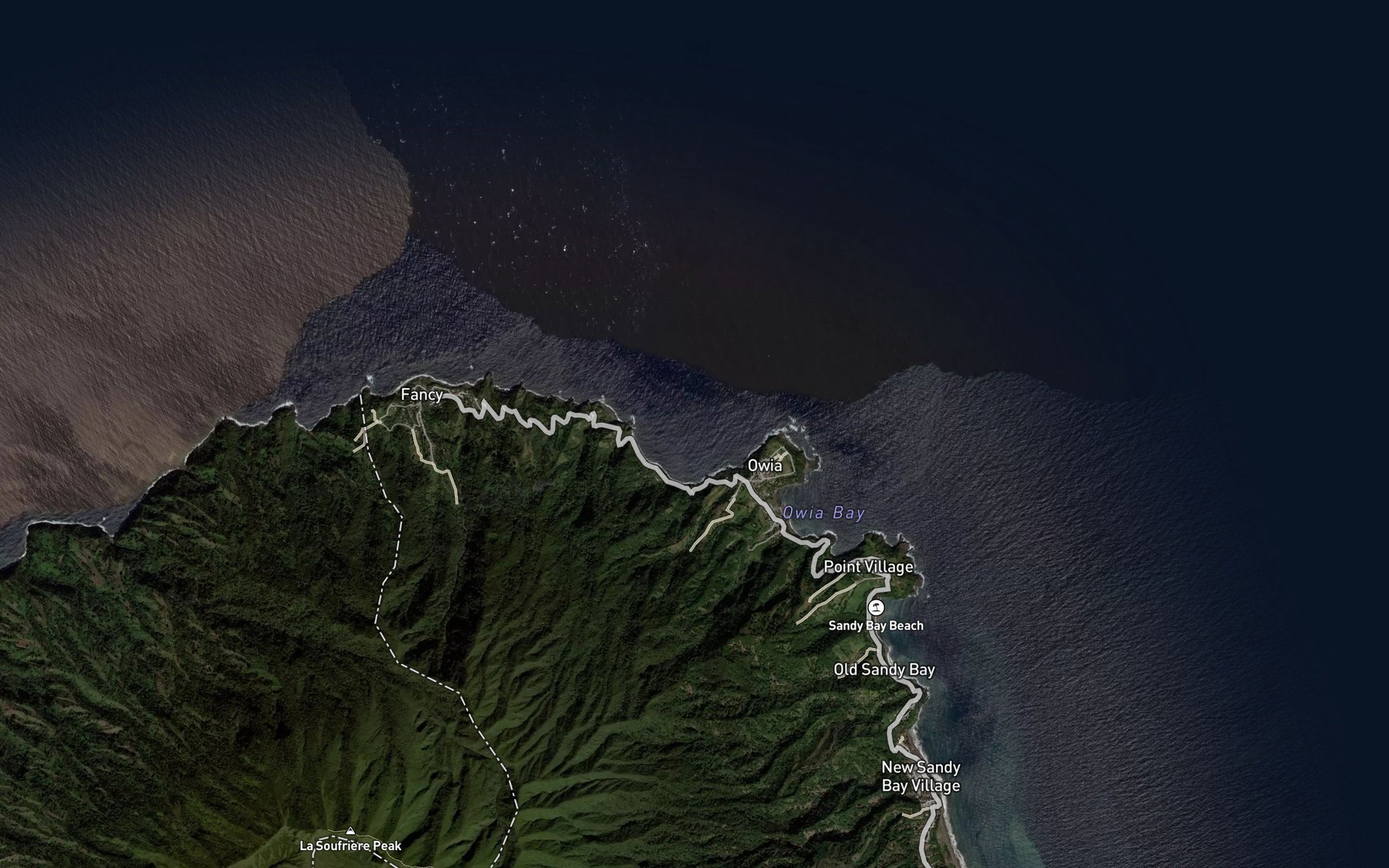Satellite map of the Commantawana Bay