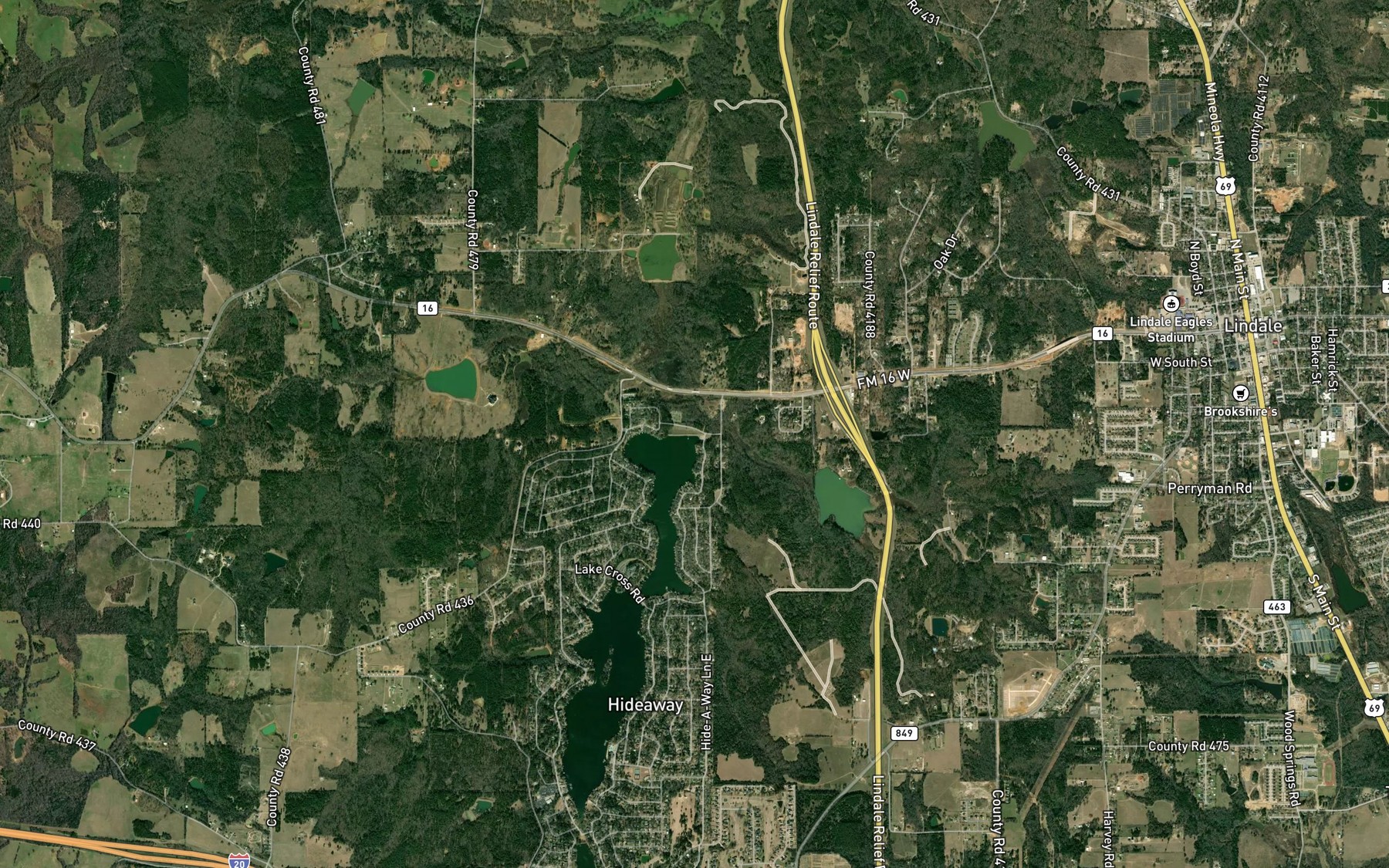 Satellite map of the Lake-Hide-Away Number 2