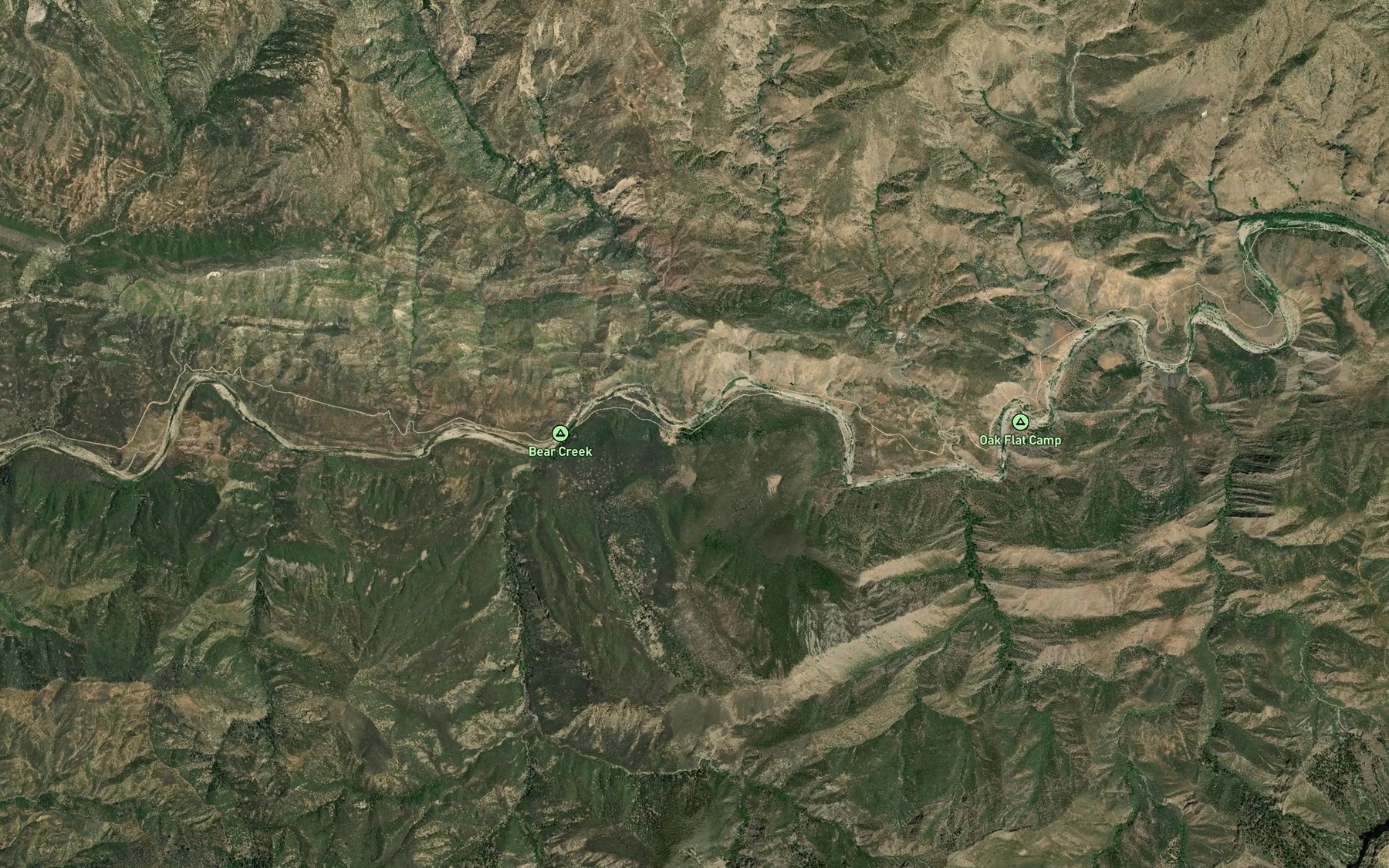 Satellite map of the Kerr Spring