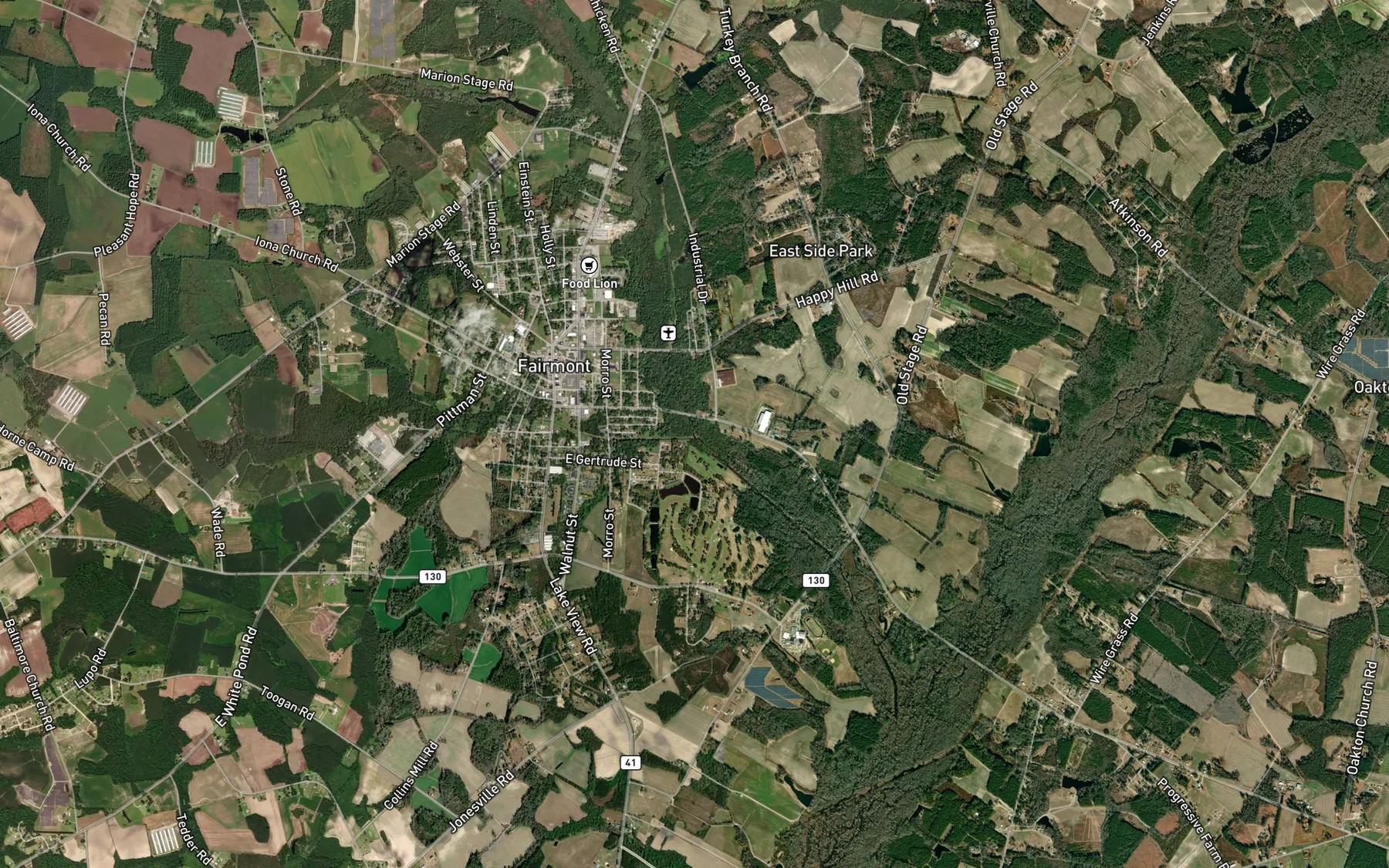 Satellite map of the Pitman Mill Branch
