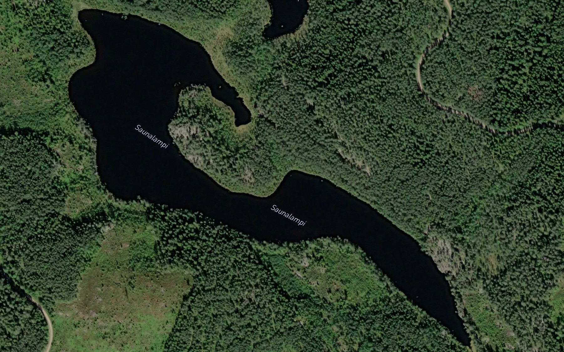 Satellite map of the Saunalampi