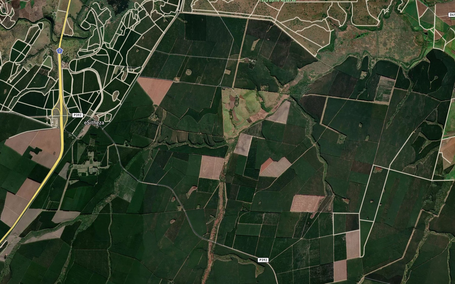 Satellite map of the Ntenja