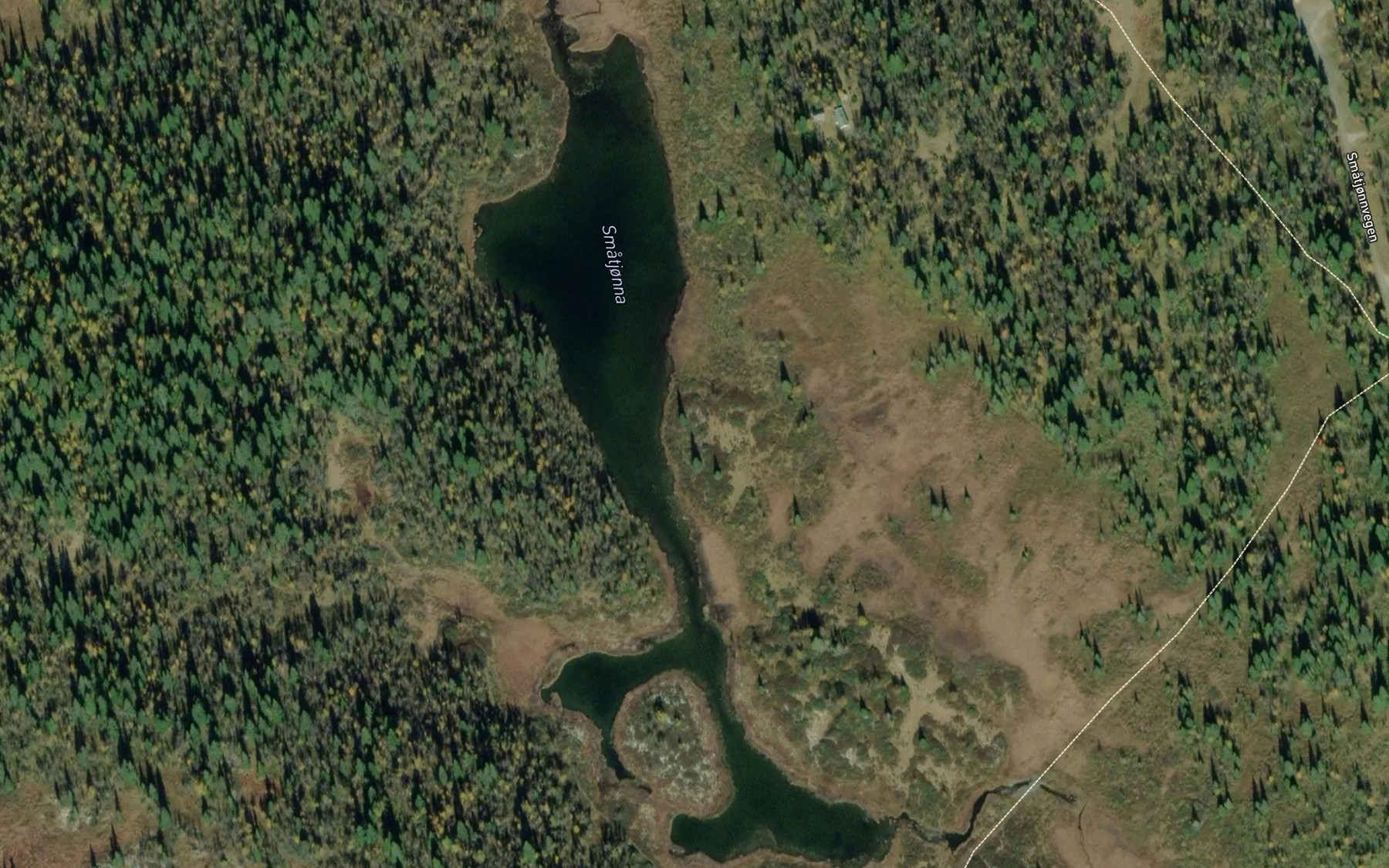 Satellite map of the Smatjorna