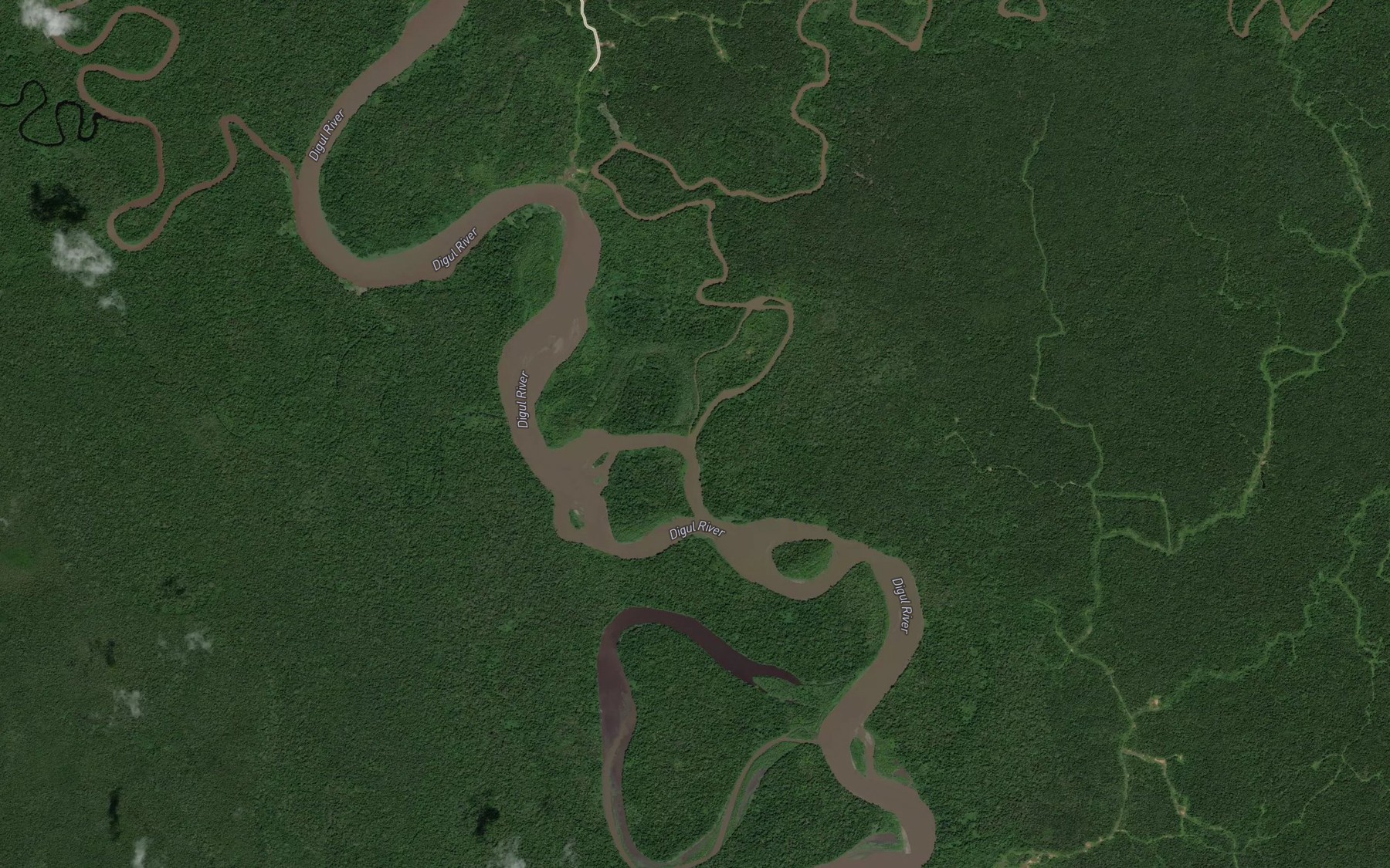 Satellite map of the Sungai Takum
