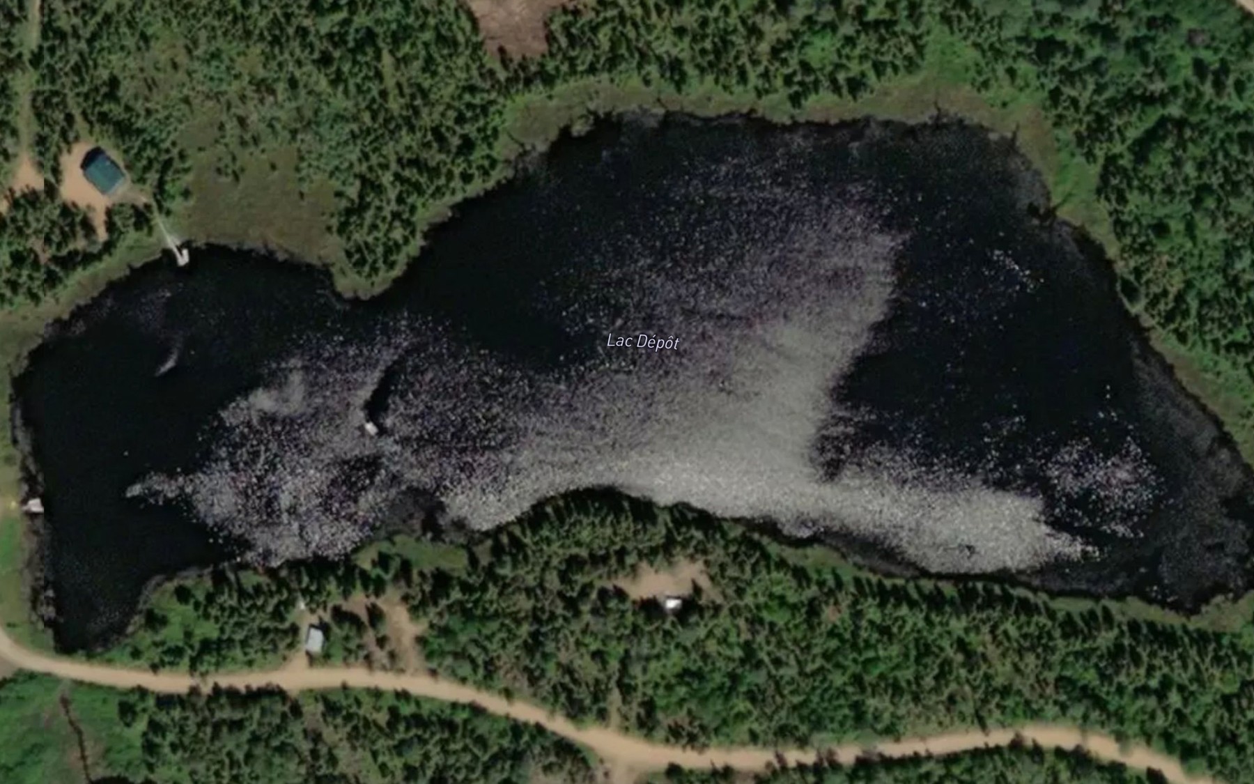 Satellite map of the Lac Depot