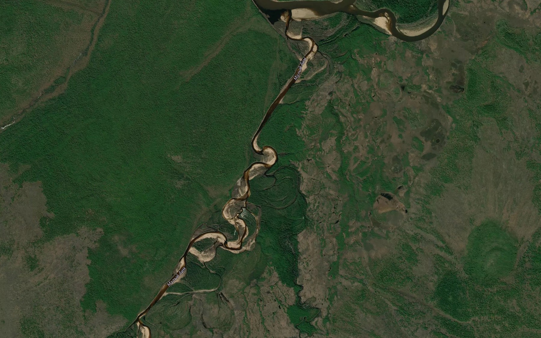 Satellite map of the Achchygyy-Dallyn