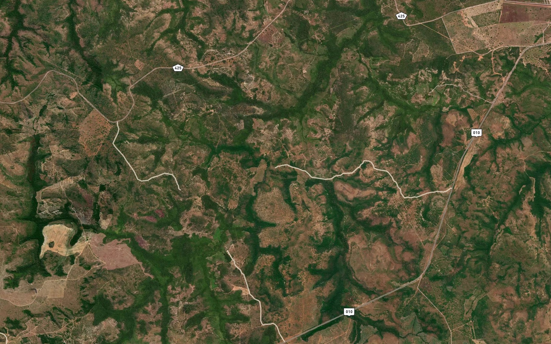 Satellite map of the Corrego Bom Bocadinho