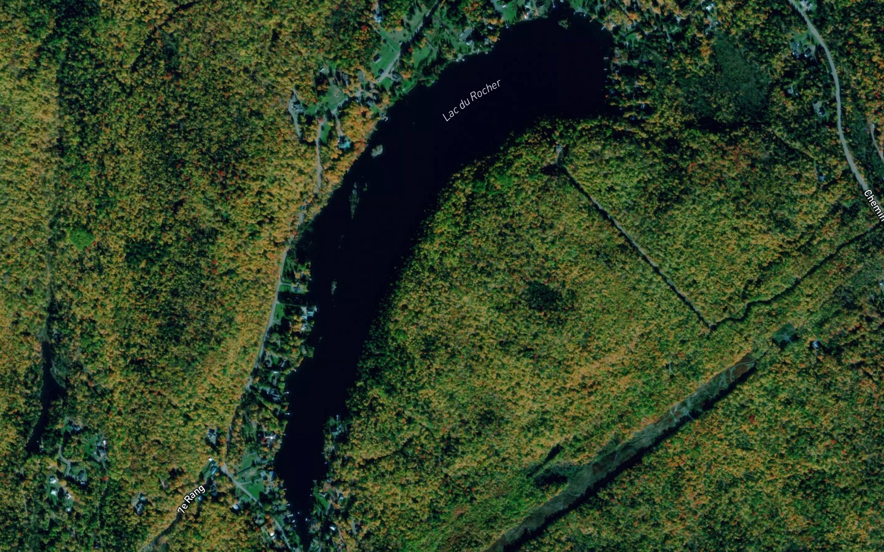 Satellite map of the Lac du Rocher