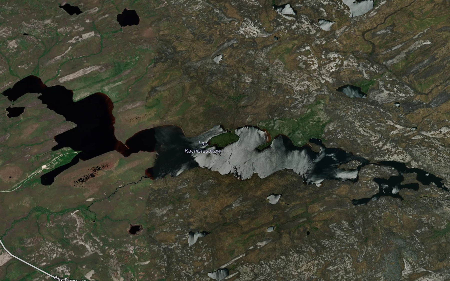 Satellite map of the Lac Kachistasakaw