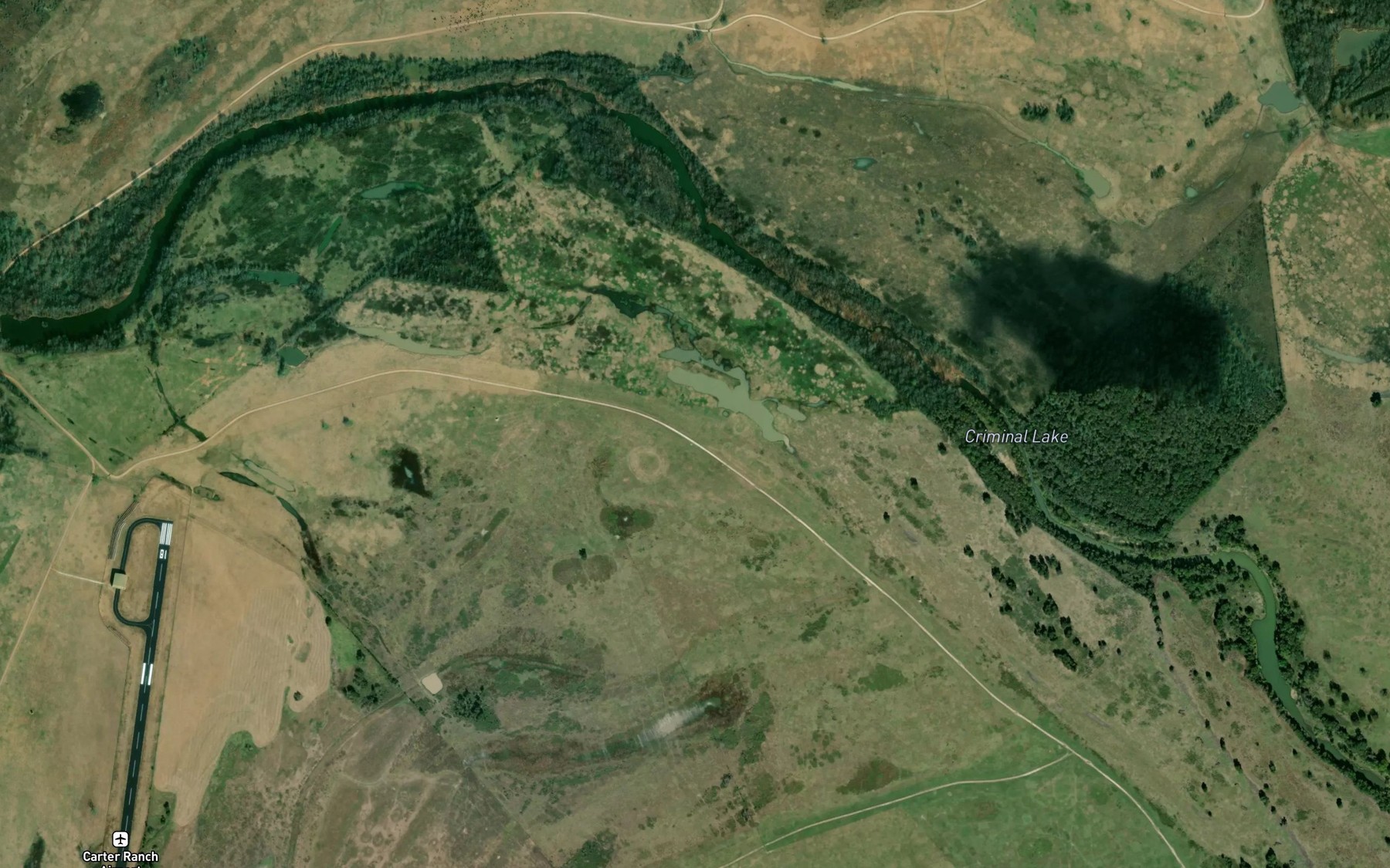 Satellite map of the Criminal Lake